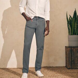 FAHERTY Stretch Terry 5-Pocket Pant 1 in Slate, 1 in Stone, Both Size: 34